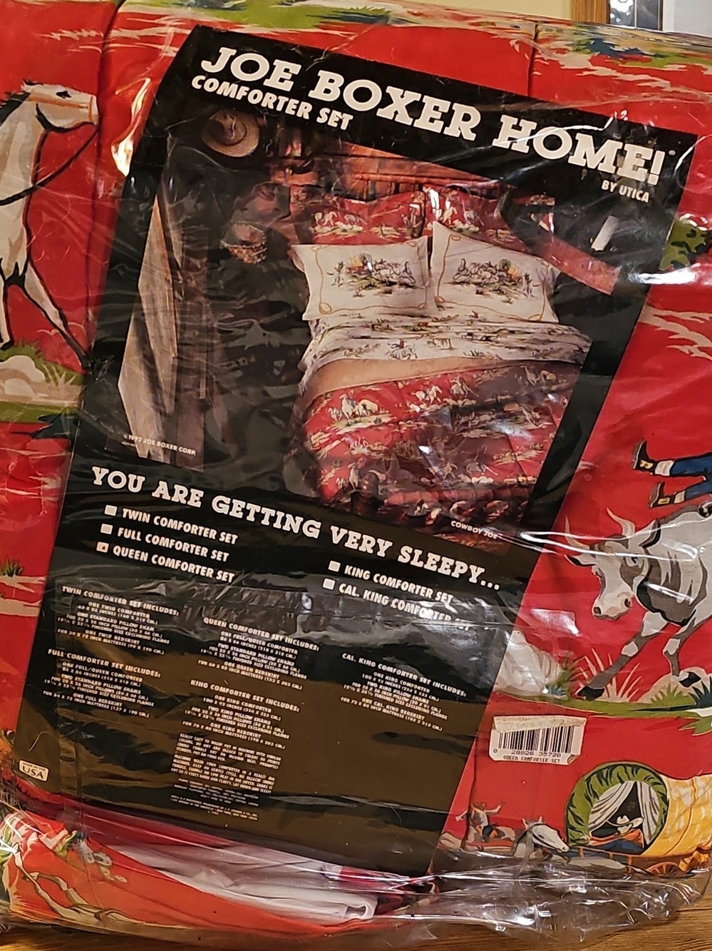 Joe Boxer Red Cowboy Comforter Set
